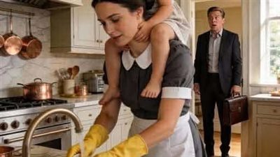 عاد المليونير مبكرًا… وما رآه مع خادمة المنزل غيّر مصير ابنته وحياته إلى الأبد