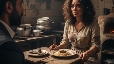 عاد ليُفاجئ زوجته… فاكتشف أنها تُذلّ في بيته بينما عائلته تنعم بثروته! 